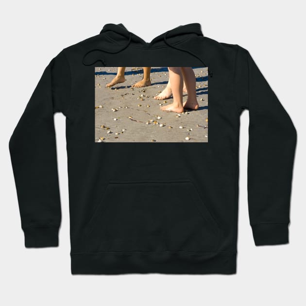 Toes and sea-shells on the sand Hoodie by clearviewstock